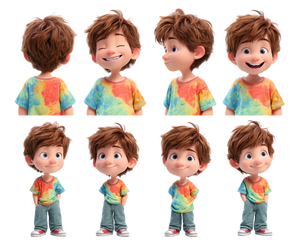 Cute Boy Character V11 Vinyl Car Decal Sticker – Waterproof & UV-Resistant 6.613333333333333"