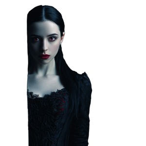 Gothic Vampire Portrait V20 Vinyl Car Decal Sticker – Waterproof & UV-Resistant 3.4133333333333336"