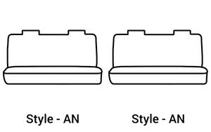 2x Ford F-350 Super Duty,F-550 Super Duty,F-250 Super Duty Seat Cover | Gray Polycotton Bench SeatSaver | Protection From UV Rays & Everyday Abuse