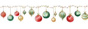 Christmas Garland Ornaments Vinyl Car Decal Sticker – Waterproof & UV-Resistant 2.1333333333333333"