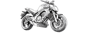 Kawasaki Er6N Outline Vinyl Car Decal Sticker – Waterproof & UV-Resistant 4.4