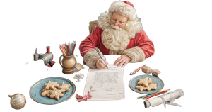 Santa Writing Letter Vinyl Car Decal Sticker – Waterproof & UV-Resistant 5.333333333333333"