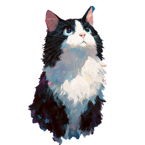 Patriotic Tuxedo Cat Vinyl Car Decal Sticker – Waterproof & UV-Resistant 3.4133333333333336"