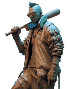 Cyberpunk Gang Member V16 Vinyl Car Decal Sticker – Waterproof & UV-Resistant 8.213333333333333"