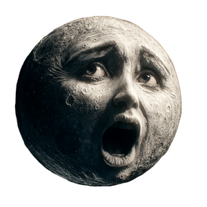 Bored Moon Yawning Vinyl Car Decal Sticker – Waterproof & UV-Resistant 3.4133333333333336"