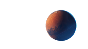 Spinning Mars Vinyl Car Decal Sticker – Waterproof & UV-Resistant 2.72"