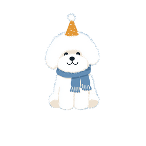 Bichon Frise Illustration V2 Vinyl Car Decal Sticker – Waterproof & UV-Resistant 3.4133333333333336"