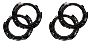 2x Fits 2017-2018 Jeep Wrangler JK J.W. Speaker Headlight Retaining Ring 8200461 8700 Evolution J2; LED; Black Polycarbonate Housing; Set Of 2; Use With 8700 Evolution J2 7 Inch Headlights