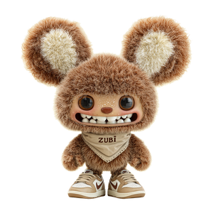 Zubbi Plush Mascot Vinyl Car Decal Sticker – Waterproof & UV-Resistant 3.4133333333333336"