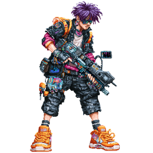 Cyberpunk Street Fighter V2 Vinyl Car Decal Sticker – Waterproof & UV-Resistant 3.4133333333333336"