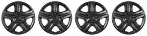 4x Coast To Coast 17 Inch Gloss Black Wheel Cover, Set Of 4 | Quality Fitment, Automotive Grade ABS, Easy Install