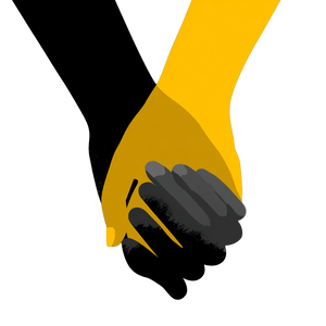 Hands Holding Vector Vinyl Car Decal Sticker – Waterproof & UV-Resistant 3.4133333333333336"