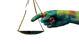 Justice Balance Poster Vinyl Car Decal Sticker – Waterproof & UV-Resistant 2.72"