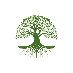 Simplified Tree Logo Vinyl Car Decal Sticker – Waterproof & UV-Resistant 3.4133333333333336"