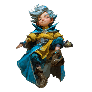 Halfling Child Wizard Vinyl Car Decal Sticker – Waterproof & UV-Resistant 3.4133333333333336"