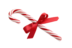 Candy Cane Ribbon Vinyl Car Decal Sticker – Waterproof & UV-Resistant 5.97333333333333
