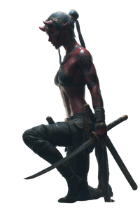 Muscular Demon Warrior V2 Vinyl Car Decal Sticker – Waterproof & UV-Resistant 8.96"