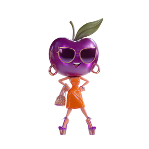 Cherry Hip-Hop Woman Vinyl Car Decal Sticker – Waterproof & UV-Resistant 6.826666666666667"