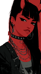 Cute Devil Girl V2 Vinyl Car Decal Sticker – Waterproof & UV-Resistant 4.8533333333333335"