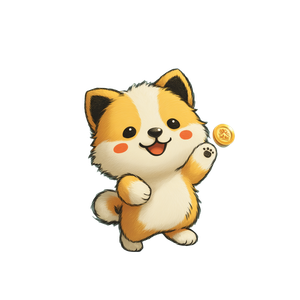 Cartoon Fortune Dog Vinyl Car Decal Sticker – Waterproof & UV-Resistant 3.4133333333333336"