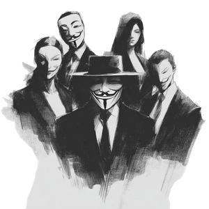 Anonymous Freedom Team Vinyl Car Decal Sticker – Waterproof & UV-Resistant 3.4133333333333336"
