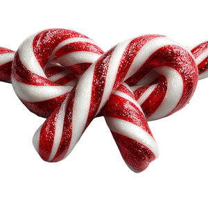 Knotted Candy Cane Vinyl Car Decal Sticker – Waterproof & UV-Resistant 3.4133333333333336"