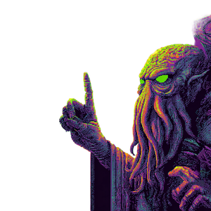 Pixel Cthulhu Invitation Vinyl Car Decal Sticker – Waterproof & UV-Resistant 3.4133333333333336"