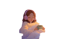 Sleeping Girl Bedroom Vinyl Car Decal Sticker – Waterproof & UV-Resistant 2.72"