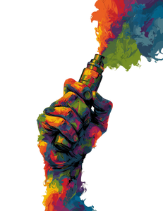 Fist Holding Vape Vinyl Car Decal Sticker – Waterproof & UV-Resistant 4.16"