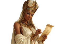 Goddess Seshat Portrait Vinyl Car Decal Sticker – Waterproof & UV-Resistant 5.4