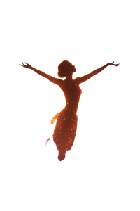 Glowing Silhouette Figure Vinyl Car Decal Sticker – Waterproof & UV-Resistant 8.96"