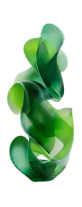 Abstract Green Sculpture Vinyl Car Decal Sticker – Waterproof & UV-Resistant 11.52"