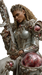 Armored Warrior Portrait V3 Vinyl Car Decal Sticker – Waterproof & UV-Resistant 9.706666666666667"