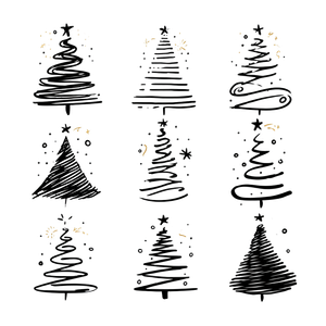 Minimalist Christmas Tree V7 Vinyl Car Decal Sticker – Waterproof & UV-Resistant 3.4133333333333336"