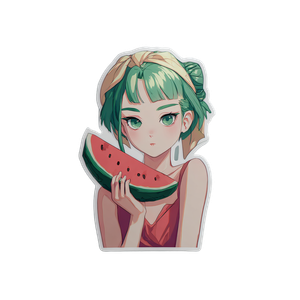Anime Watermelon Sticker Vinyl Car Decal Sticker – Waterproof & UV-Resistant 3.4133333333333336"