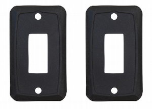 2x Matte Black Switch Plate Cover | Single Opening | Basic Face Plate 2x Matte Black Switch Plate Cover | Single Opening | Basic Face Plate