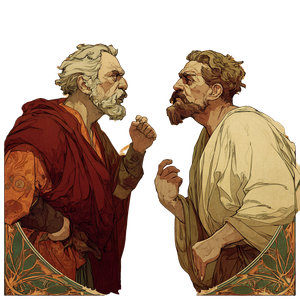 Philosophers In Hades Vinyl Car Decal Sticker – Waterproof & UV-Resistant 3.4133333333333336"