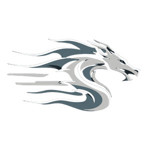 Stylized Dragon Logo V3 Vinyl Car Decal Sticker – Waterproof & UV-Resistant 6.826666666666667"