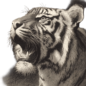 Roaring Thai Tiger Vinyl Car Decal Sticker – Waterproof & UV-Resistant 3.4133333333333336"