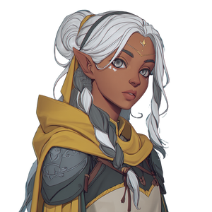 Half-Elf Cleric V7 Vinyl Car Decal Sticker – Waterproof & UV-Resistant 6.826666666666667"