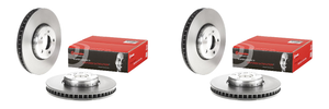 2x Brembo High Carbon Cast Iron Brake Rotor | Vented Design | 348mm Diameter | ECE-R90 Certified