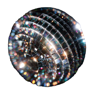 Disco Ball Underside Vinyl Car Decal Sticker – Waterproof & UV-Resistant 6.826666666666667"