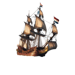 Dutch Voc Ship Vinyl Car Decal Sticker – Waterproof & UV-Resistant 3.4133333333333336"
