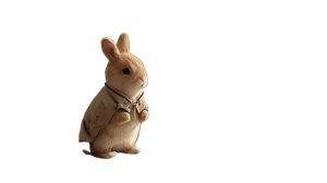 Rabbit In Human Attire Vinyl Car Decal Sticker – Waterproof & UV-Resistant 5.4