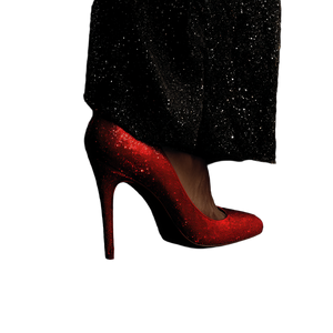 Red Stiletto Heel V2 Vinyl Car Decal Sticker – Waterproof & UV-Resistant 6.826666666666667"