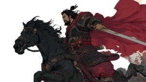 Cao Cao On Steed Vinyl Car Decal Sticker – Waterproof & UV-Resistant 5.4