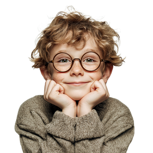 Boy With Glasses V5 Vinyl Car Decal Sticker – Waterproof & UV-Resistant 6.826666666666667"