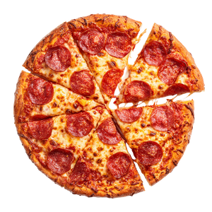 Top View Pizza V3 Vinyl Car Decal Sticker – Waterproof & UV-Resistant 6.826666666666667"