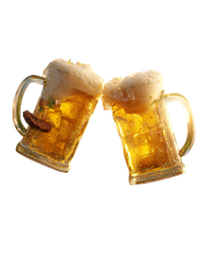 Clinking Beer Mugs Vinyl Car Decal Sticker – Waterproof & UV-Resistant 4.1066666666666665"