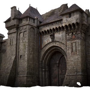 Medieval Castle Gate Vinyl Car Decal Sticker – Waterproof & UV-Resistant 3.4133333333333336"